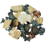 Potpourri-Mix Baumwollblüte, dekorative Trockenblüten, beige, 110 g