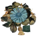 Potpourri-Mix Lagune, dekorative Trockenblüten, blau, 110 g