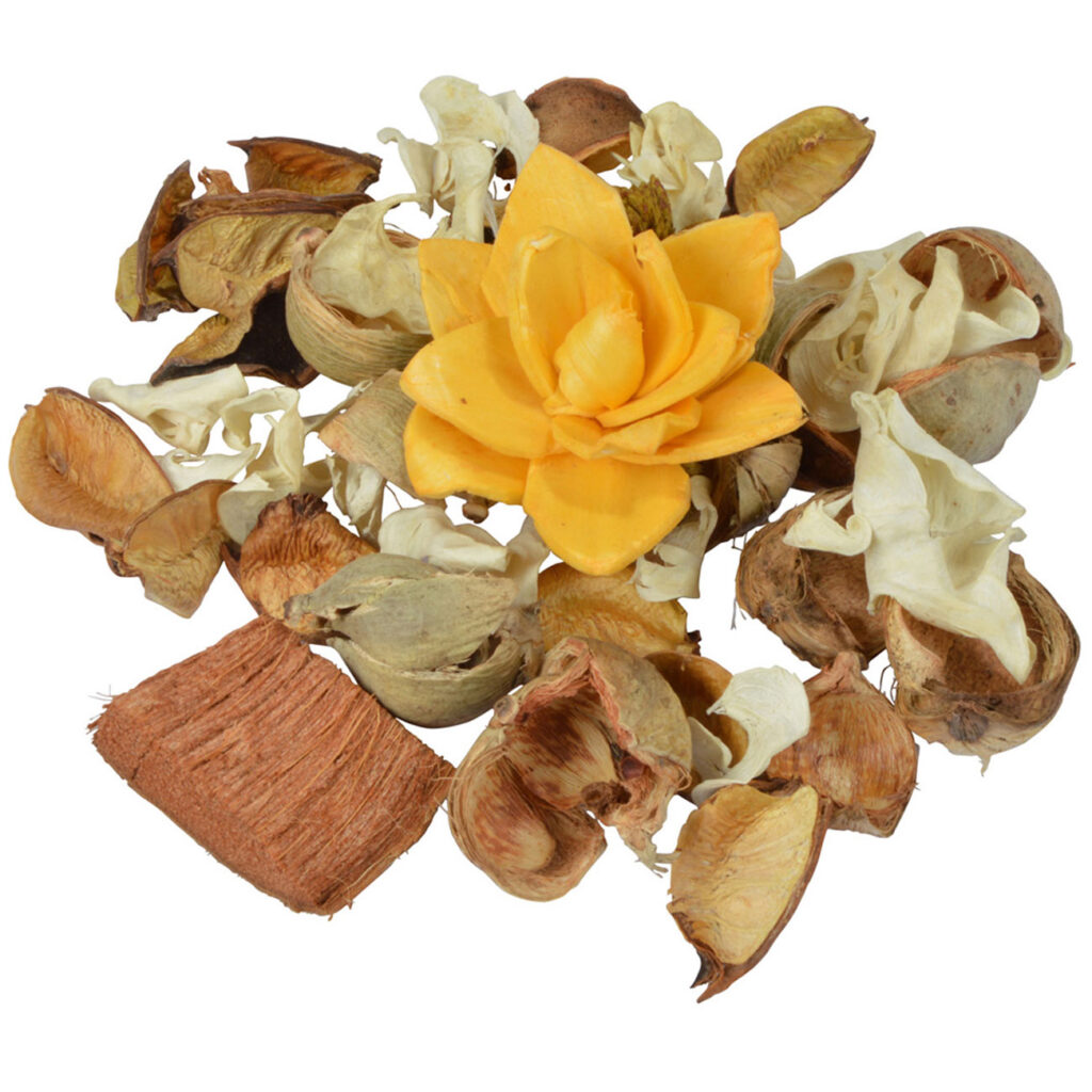 Potpourri-Mix Gewürzorange, dekorative Trockenblüten, orange, 110 g