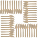 Holzgabeln 40er Set, Einweggabeln, 16 cm