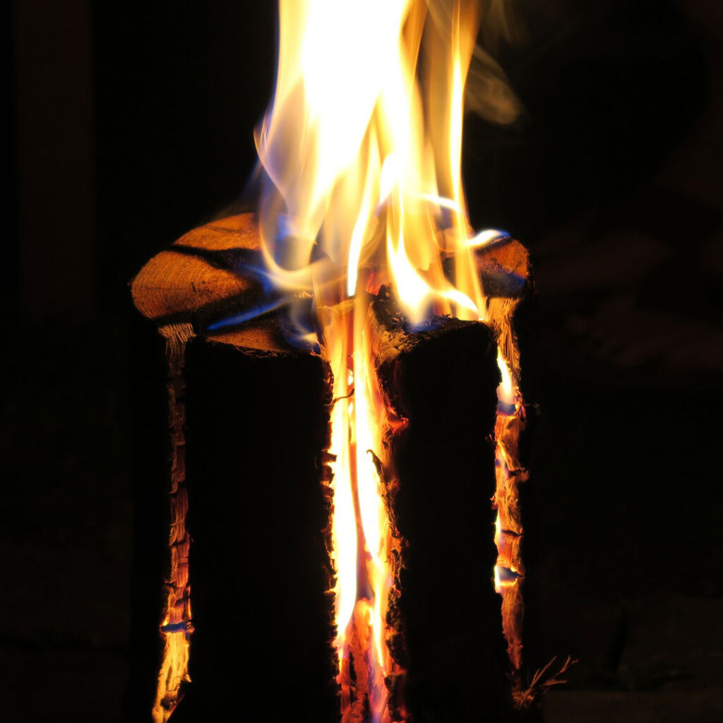 Schwedenfeuer, Finnenfackel – Baumfackel für den Garten, 12 x 18 cm