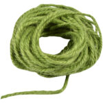 Juteschnur grün zum Basteln und Befestigen, Deko Kordel, 10 m Länge , 1,5 mm