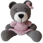 Häkel-Bär für Kinder, Kuscheltier, handgemacht, 27 cm