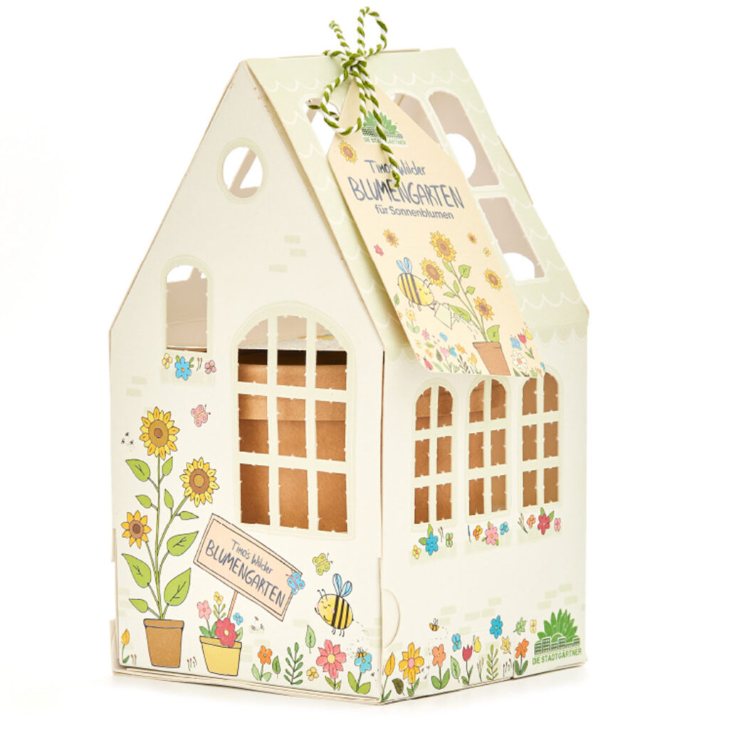 Kleines Gewächshäuschen Sonnenblumen, Aufzuchtset