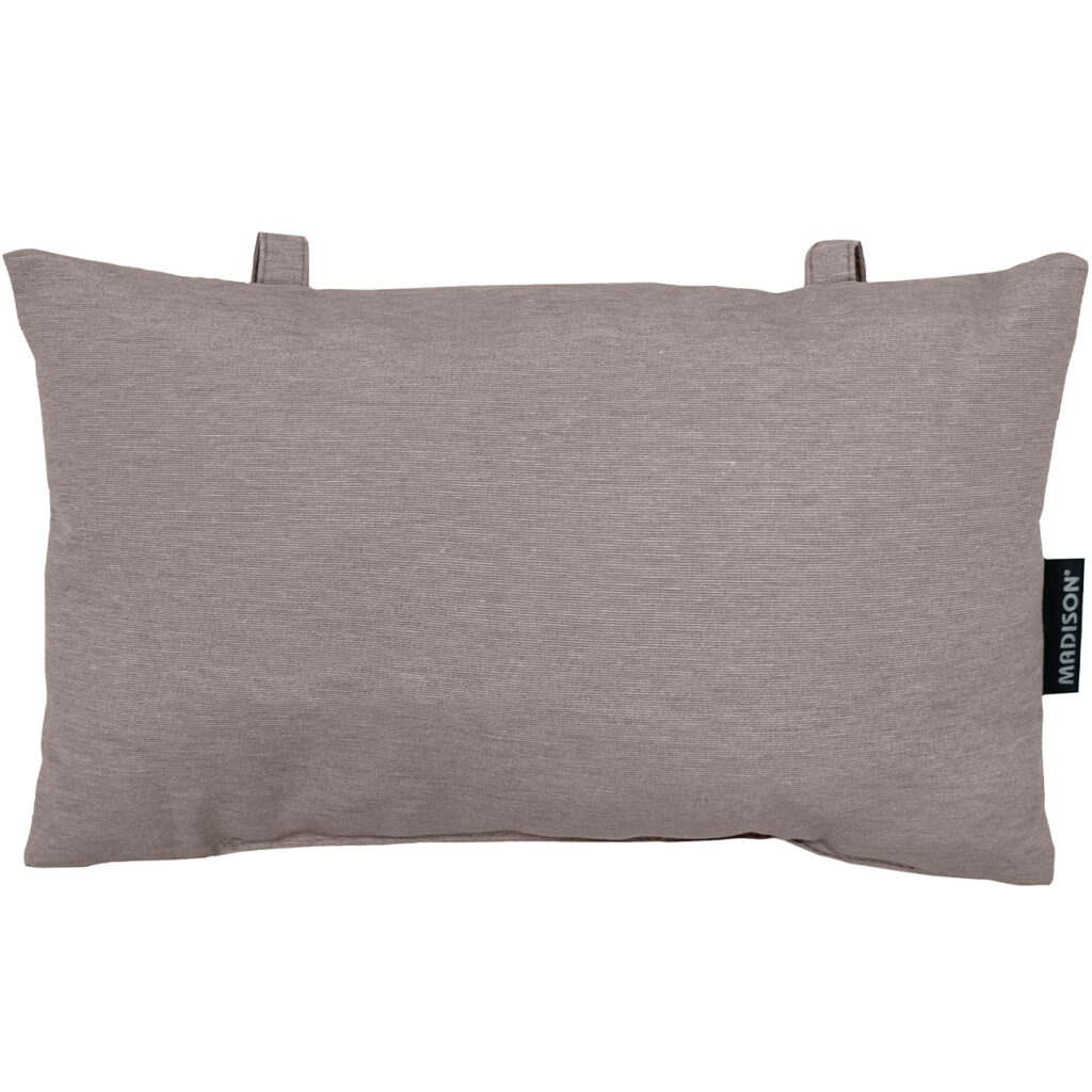 Kopfkissen für Garten- und Liegestühle, ca. 24 x 40 cm, taupe