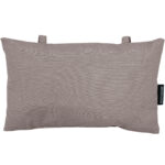 Kopfkissen für Garten- und Liegestühle, ca. 24 x 40 cm, taupe