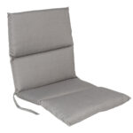 Polster Niederlehner Rollstepp, Baumwolle und Polyester, grau, 100 x 50 x 6 cm