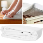 Anti-Milben Matratzenschoner, Fleece, weiss, 160 x 200 cm