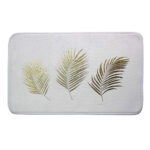 Dusch- und Badewannenvorleger, Mikrofaser, 3 Blätter, weiss, 45 x 75 cm