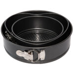 Springformen-Set 3-teilig, rund & Herzform aus Karbonstahl