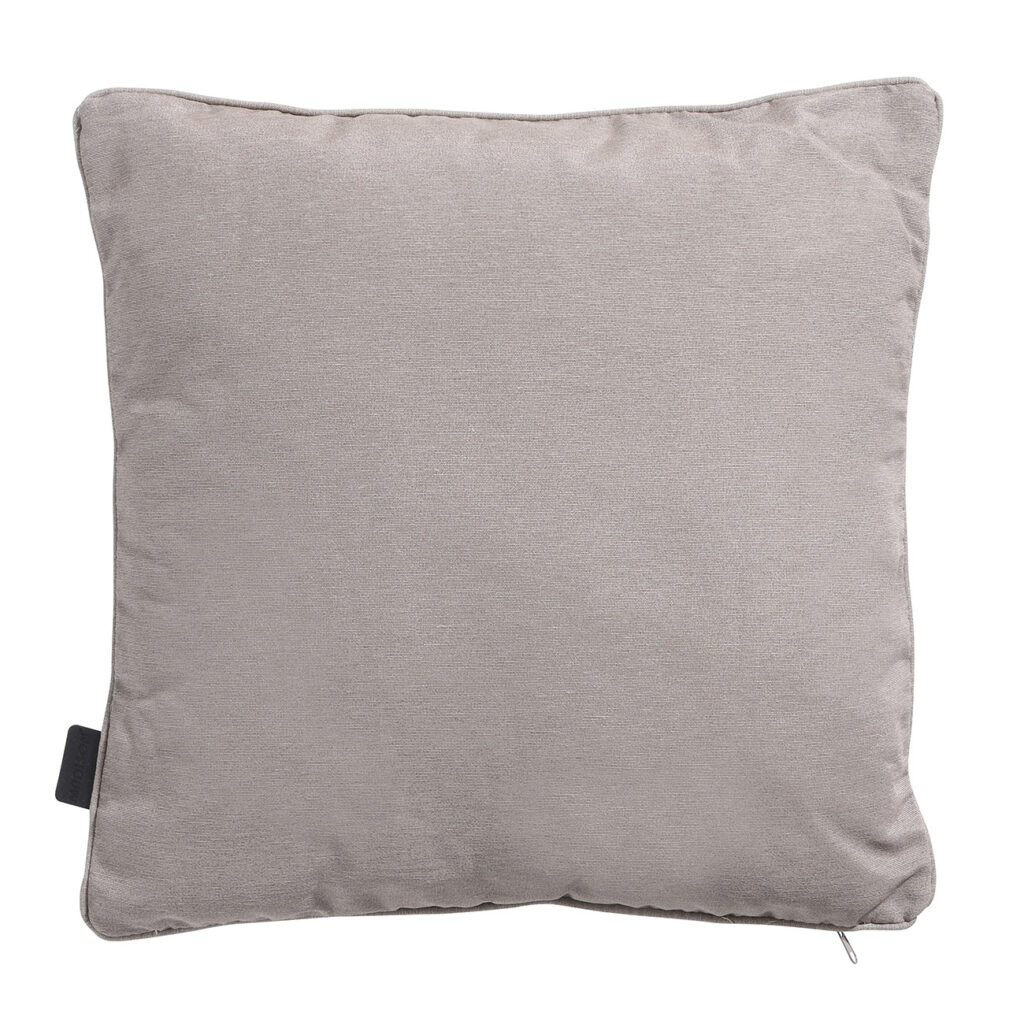 Deko-Kissen Outdoor, bequemes Outdoorkissen, taupe, 45 x 45 x 10 cm