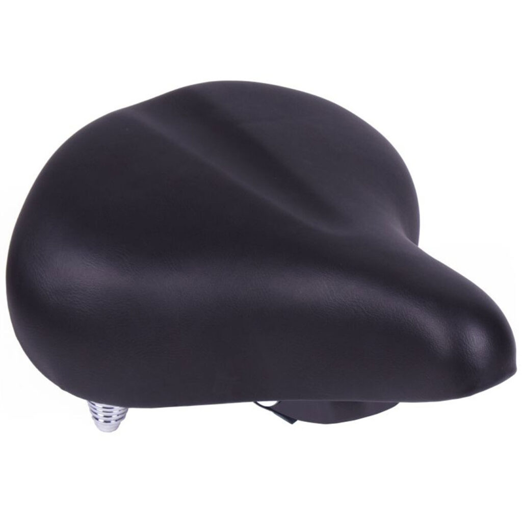 Velosattel mit Doppel-Federung, schwaz, Fahrradsattel, 26 x 25 cm