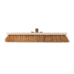 Besenkopf mit Kokosnuss-Borsten, Stielhalter aus Metall, 60 cm