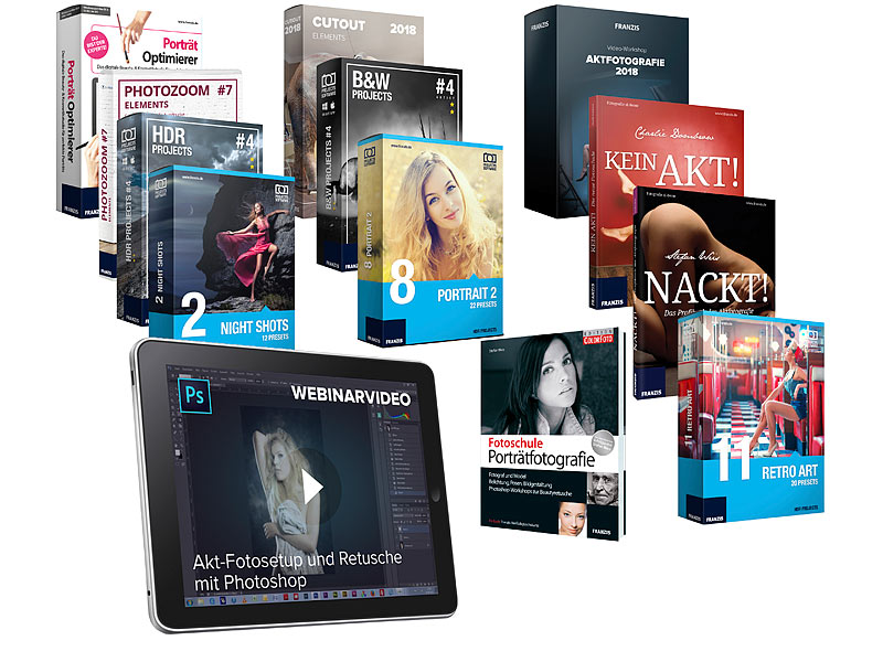 Das grosse FRANZIS Foto-Paket zur Porträt- und Aktfotografie