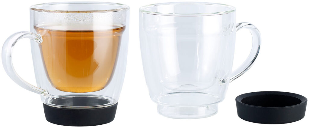 Doppelwandige Tasse für Kaffee, Tee und Co., 2er-Set