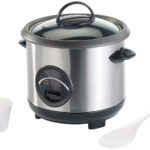 Edelstahl-Reiskocher mit automatischer Warmhalte-Funktion, 0,6 Liter
