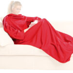 Fleece-Kuscheldecke mit Ärmeln, weinrot Fleece-Kuscheldecke mit Ärmeln, weinrot