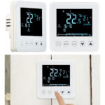 2er-Set Wand-Thermostate für Fussbodenheizung, LCD,Touch-Tasten