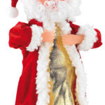 Singender, tanzender Weihnachtsmann „Swinging Santa“, 28 cm