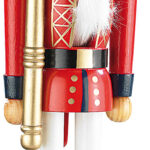 Handbemalter Deko-Nussknacker „König“, im Erzgebirge-Stil, 35cm