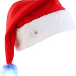 LED-Nikolausmütze mit leuchtendem Bommel, farbwechselnd