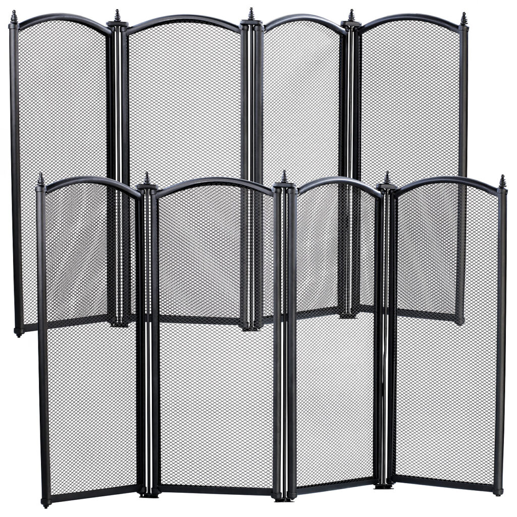 2er-Set Funkenschutzgitter, 4-teilig, je 85 x 50 cm