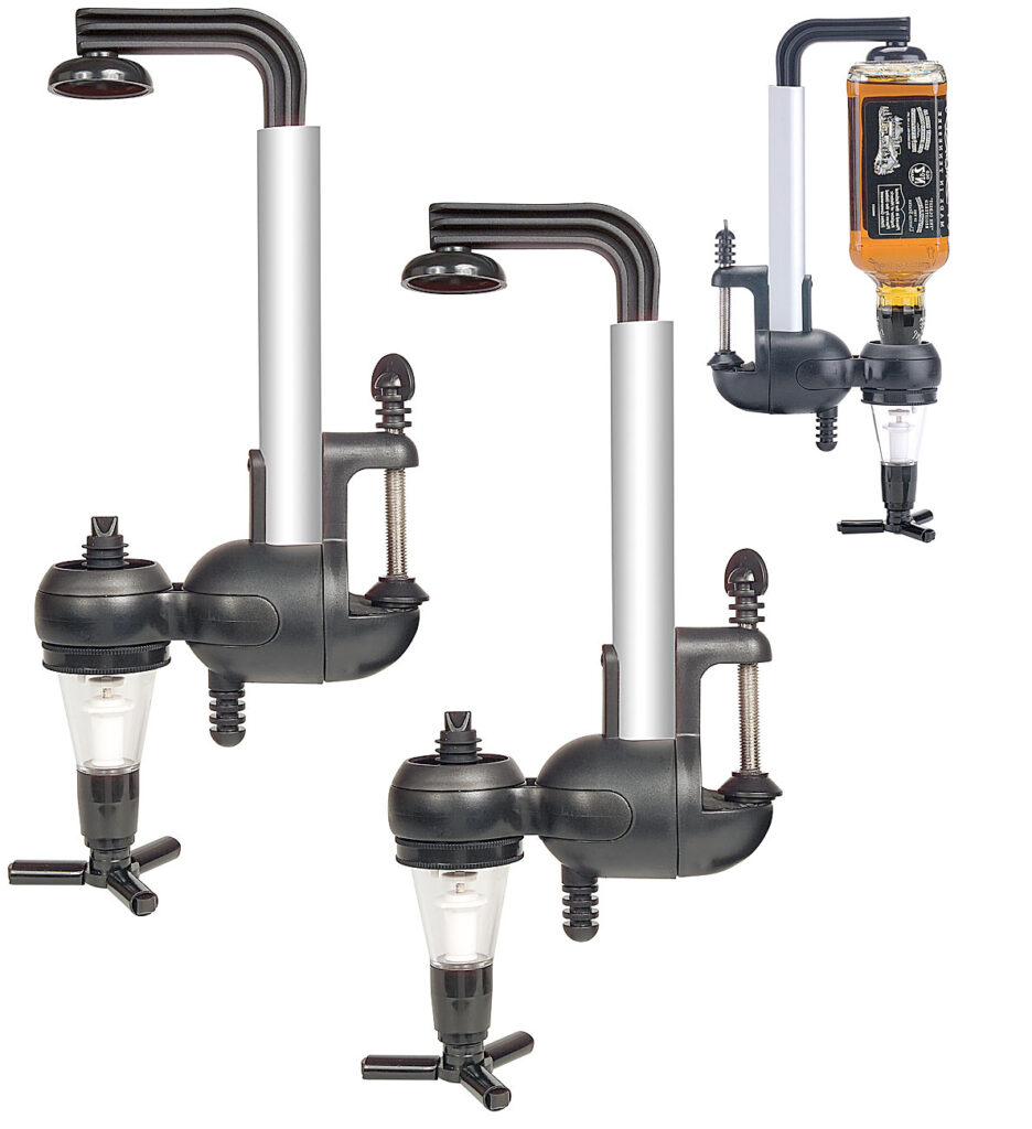 2er-Set Flaschenhalter mit Portionierer für 3 cl