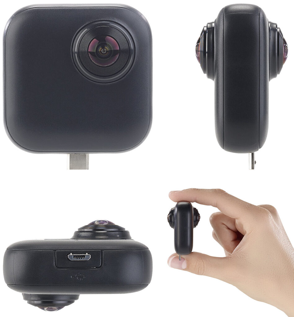 360°-Panorama-Kamera für Android-OTG-Smartphones, 2K, YouTube Live