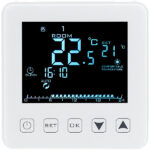 Wand-Thermostat für Fussbodenheizung, LCD, Touch-Tasten, programmierbar
