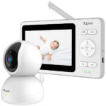 Video-Babyphone, dreh- & schwenkbare Kamera, 11 cm (4,3″) Farbdisplay