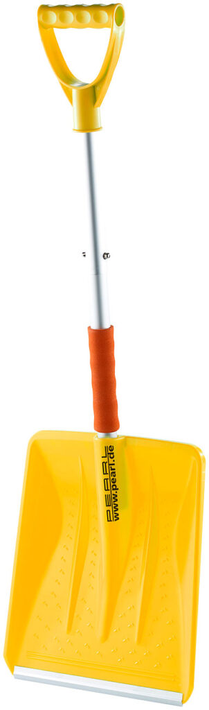 3-teilig zerlegbare Schneeschaufel mit Alu-Stiel & horizontalem Griff