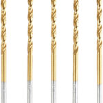 HSS-Bohrer-Set für Metall, Titan-beschichtet, 3 mm, 5 Stück