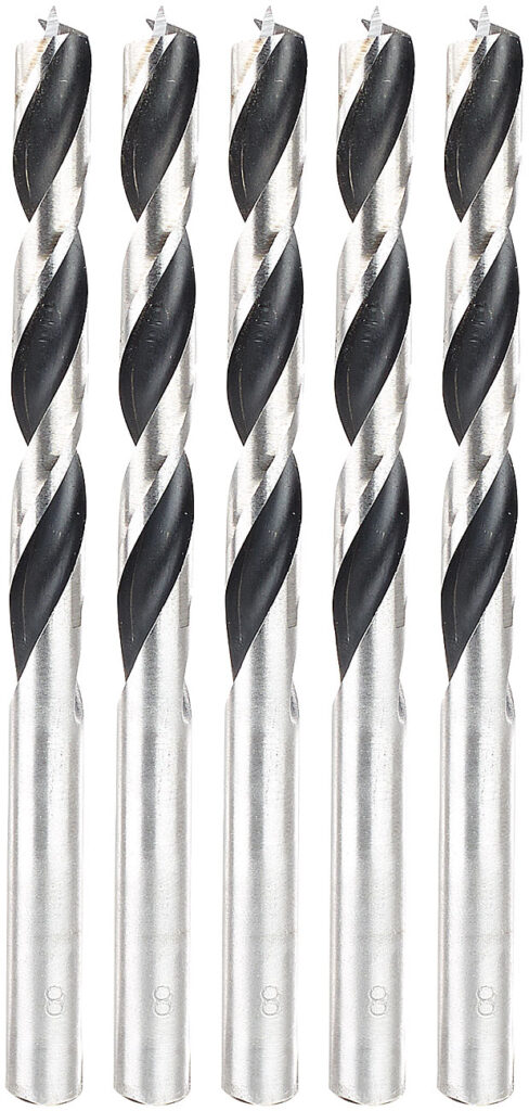 Bohrer-Set für Holz, 8 mm, 5 Stück Bohrer-Set für Holz, 8 mm, 5 Stück