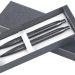 Hochwertiges Druck-Kugelschreiber & -Bleistift-Set in Geschenkbox