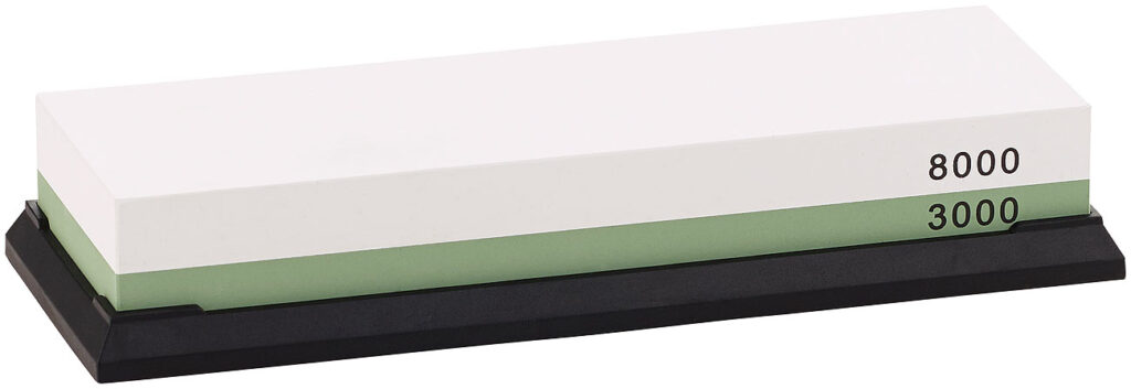 Doppel-Wasser-Schleifstein mit rutschfestem Halter, Körnung 3000/8000