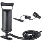 Doppelhub-Hand-Luftpumpe mit 4 Auslass-Düsen, 2x 0,7 l Pumpleistung