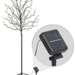 XL-Solar-LED-Lichterbaum mit 200 beleuchteten Knospen, 150cm, IP44 XL-Solar-LED-Lichterbaum mit 200 beleuchteten Knospen, 150cm, IP44