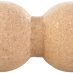 Massage-Duoball und Faszien-Trainer zur Selbstmassage, Kork, Ø 8 cm