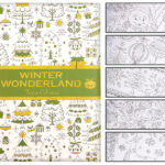 Malbuch für Erwachsene „Winter Wonderland“ mit 32 Wintermotiven