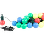 4-farbige LED-Lichterkette mit 20 Lämpchen, 1,2 Watt, 475cm, IP44