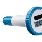 Digitales Solar-Teich-& Poolthermometer, LCD-Anzeige, wasserdicht IPX7