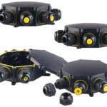 4er-Set Outdoor-Kabel-Verbindungsbox, 6-fach, Kabel bis Ø 14 mm, IP68