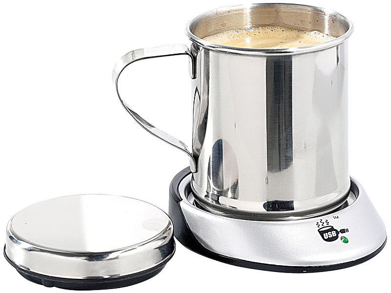 USB-Warmhalteplatte mit Isolier-Tasse