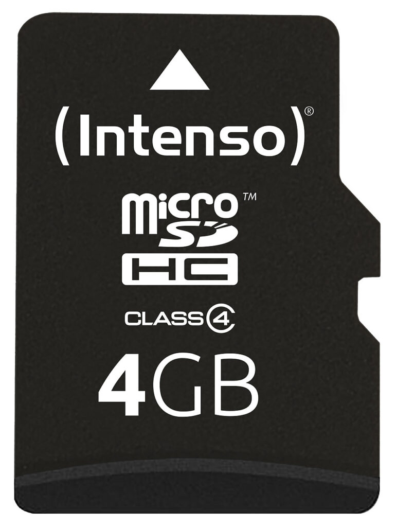microSDHC Speicherkarte 4 GBClass 4 inkl. SD-Adapter
