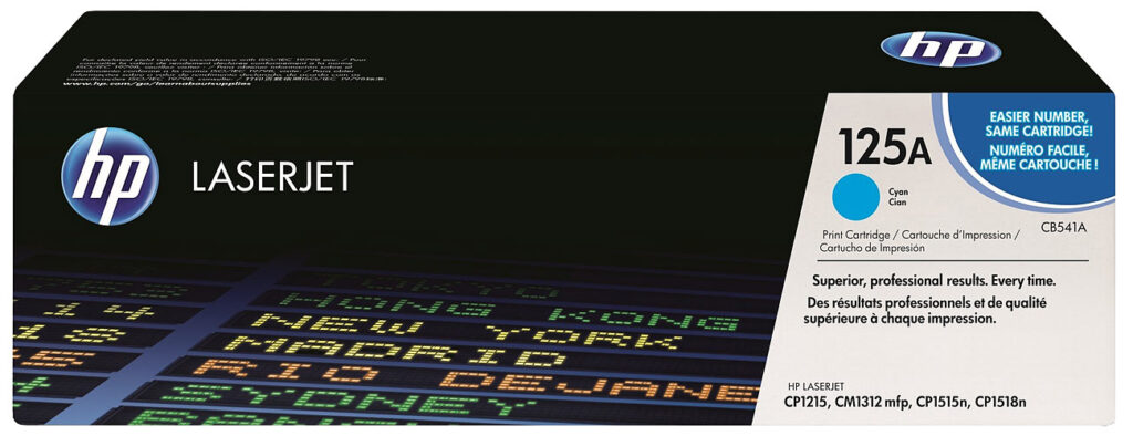 Original Tonerkartusche CB541A, cyan Original Tonerkartusche CB541A, cyan