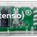 32 GB USB-Speicherstick Rainbow Line, transparent-klar