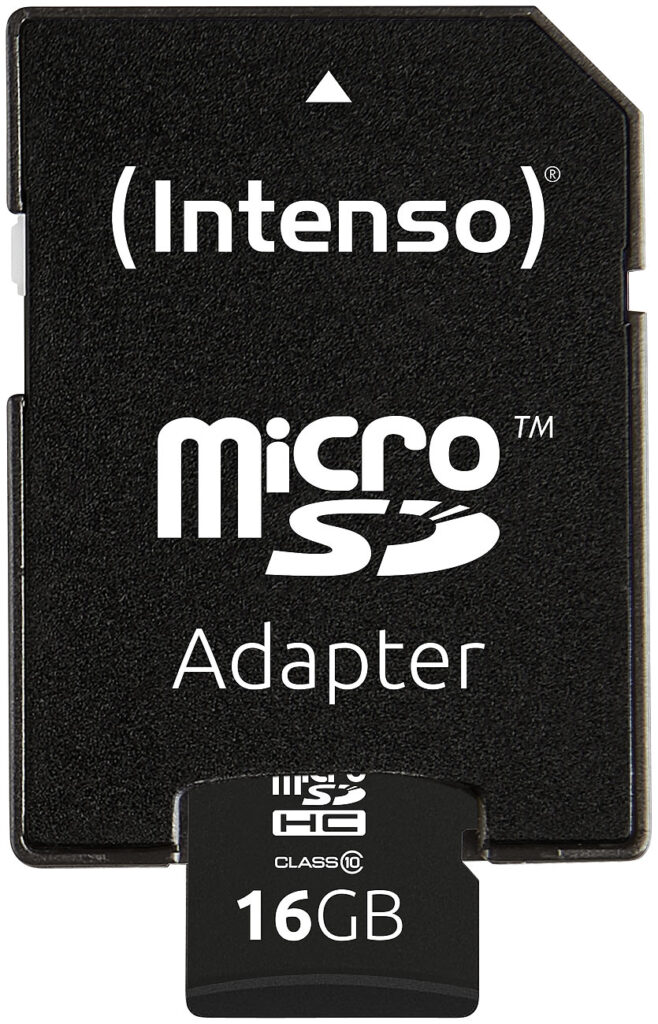 microSDHC-Speicherkarte 16 GB Class 10 inkl. SD-Adapter