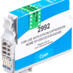 Tintenpatrone für Epson (ersetzt T2992 / 29XL), cyan