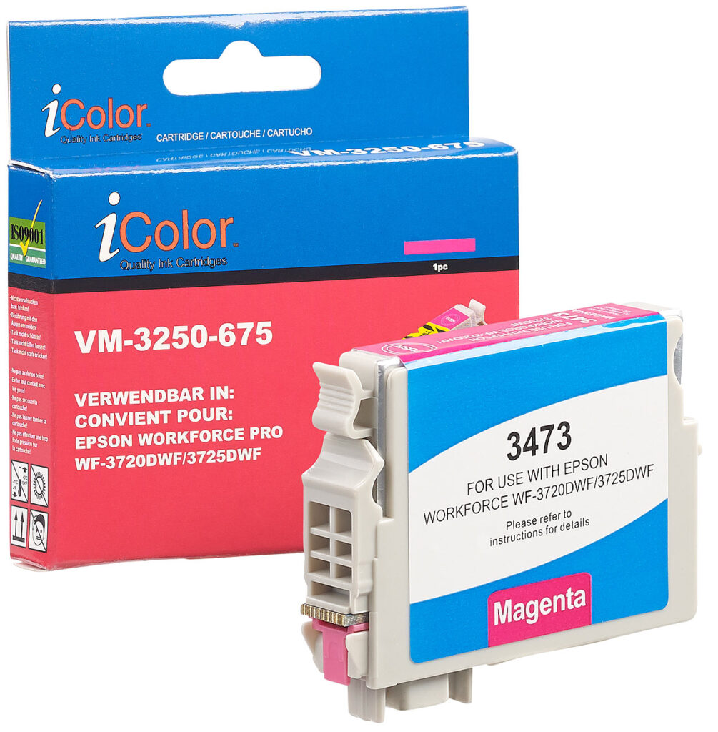Tintenpatrone für Epson-Drucker (ersetzt T3473 / 34XL), magenta, 14 ml