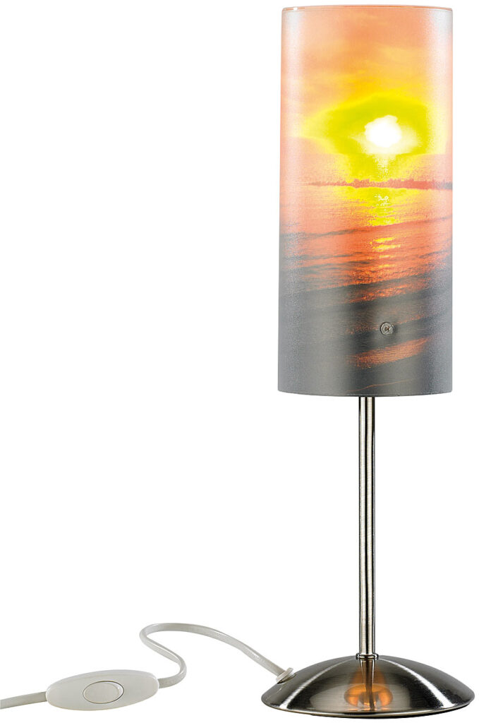 Individuelle Tischlampe bedruckbar mit Ihrem Lieblingsfoto